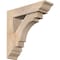 Ekena Millwork Merced Traditional Smooth Bracket w/ Offset Brace, Douglas Fir, 5 1/2"W x 20"D x 20"H BKT0604X20X20MRC01SDF - alternate 1